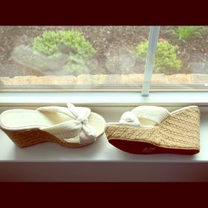 MIA clothe off white wedge shoes.